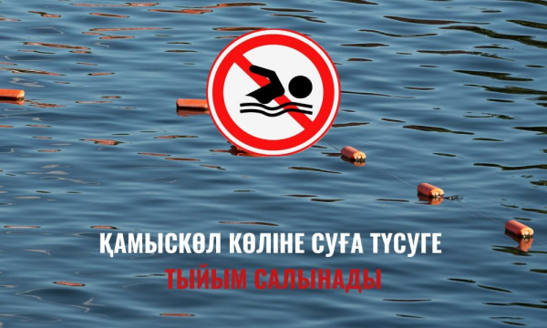 Вода в озере Камысколь признана опасной