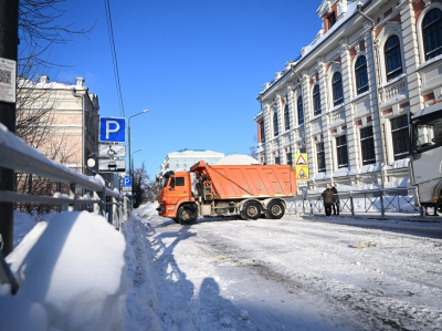 В Казани начнут временно перекрывать улицы для быстрой уборки снега