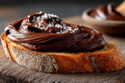 Шоколадная сметана &mdash; любимый десерт из детства. Трачу 5 минут и наслаждаюсь с хрустящим тостом