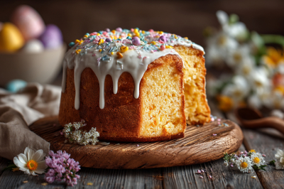 Вместо дрожжевого кулича пеку этот &mdash; на кефире и масле. Тесто не требует подхода, а результат &mdash; нежный, пористый, словно пух