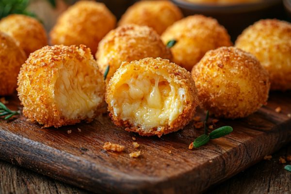 Эти сырные шарики стали главным хитом на моих праздничных посиделках &mdash; готовлю их всего из трех ингредиентов