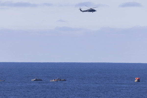 Появилось видео приземления корабля лунной миссии Artemis II